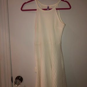 White Ribbed Dress